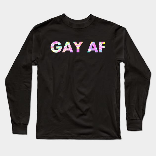 GAY AF Long Sleeve T-Shirt by SquareClub